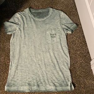 Pink Victoria’s Secret green shirt